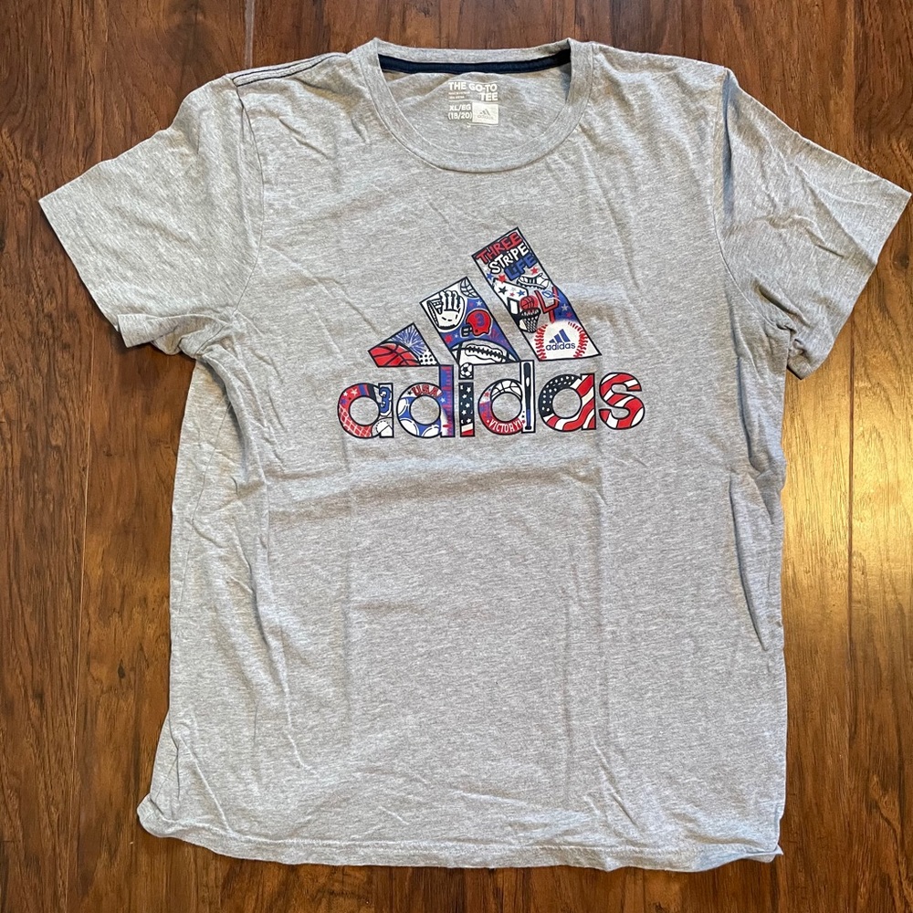 Youth XL Adidas all sport USA tee